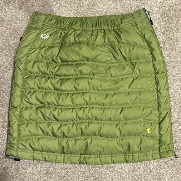 SKHOOP Down Insulated Winter Ski Skirt, Medium, Green - Picture 2 of 9